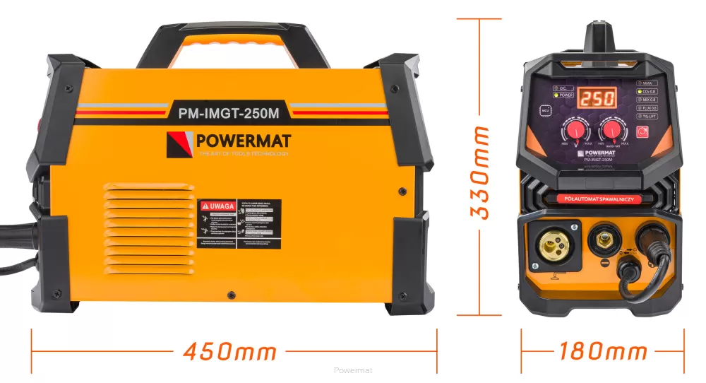 POWERMAT PM-IMGT-250M Invertorová svářečka 250A MIG/MAG/TIG/MMA