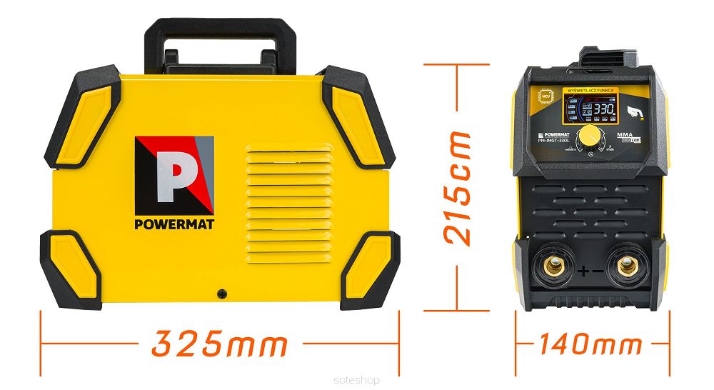 POWERMAT PM-IMGT-330L Invertorová svářečka 330A MMA | MMA PULSE | TIG-LIFT | TIG-LIFT PULSE