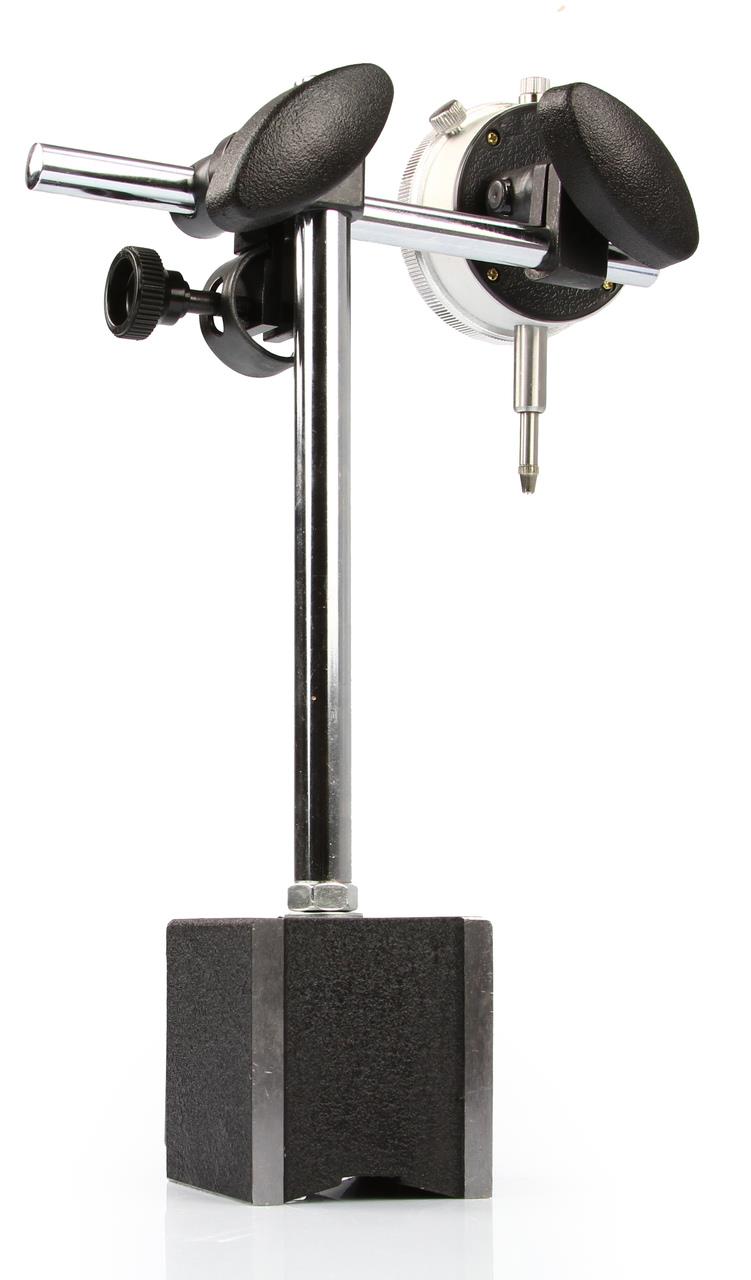Mar-Pol M57661 Automatický magnetický stativ, číselníkový úchylkoměř 0-10mm + 22 koncovek