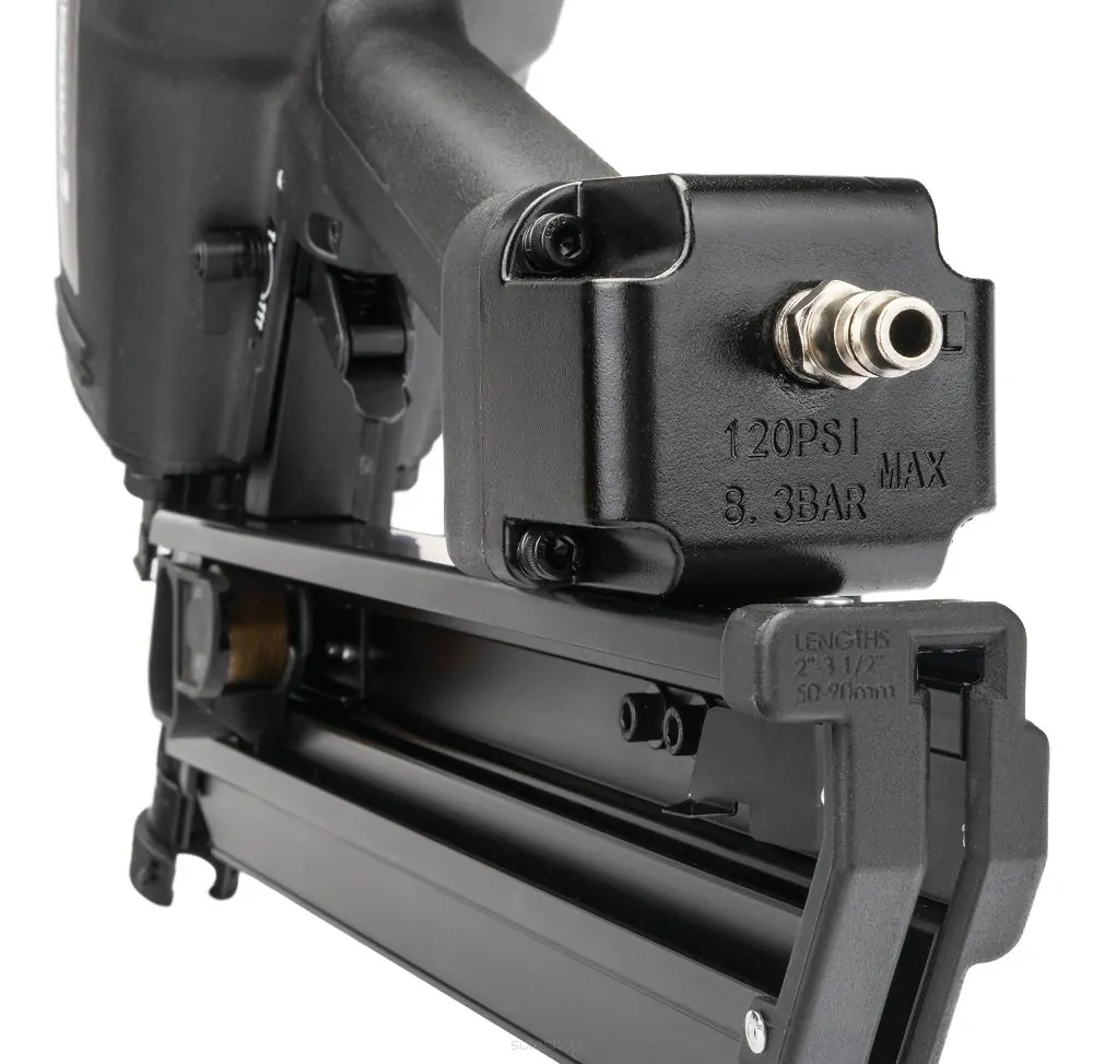 POWERMAT PM-GP-80T PRO PNEUMATICKÁ PÁSOVÁ HŘEBÍKOVAČKA 50-90mm kufřík