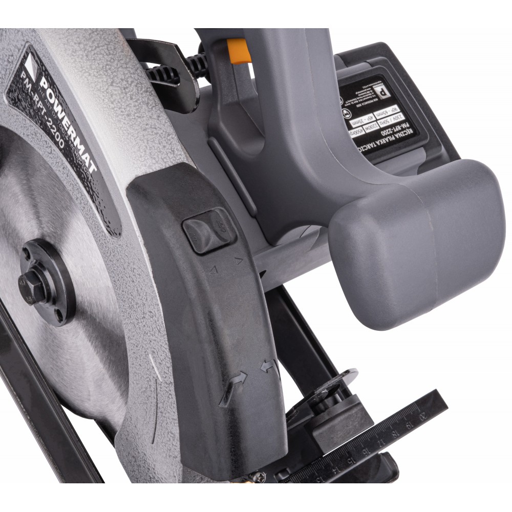 POWERMAT PM-RPT-2200 2200W Kotoučová pila ruční na dřevo laser řezačka 185mm