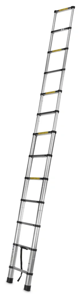 GEKO G02445 Hliníkový teleskopický žebřík 3,8 m 150 kg