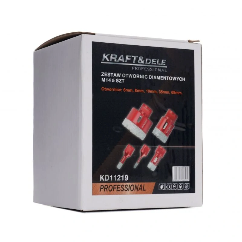 KRAFT&DELE KD11219 Diamantové vrtáky vykružováky M14 5 ks sada