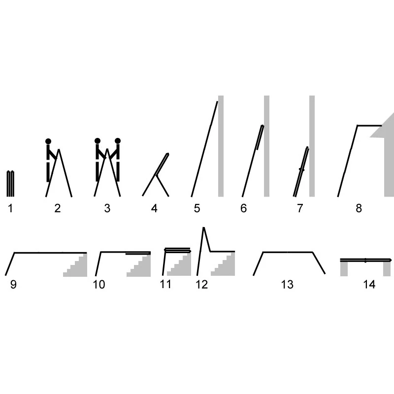 IRMA DR46 Hliníkový víceúčelový žebřík se stabilizátorem 4x6 6.9m