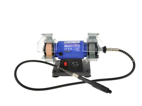 GEKO G81240 200W Elektrická stolní bruska dvoukotoučová 75x20x10mm