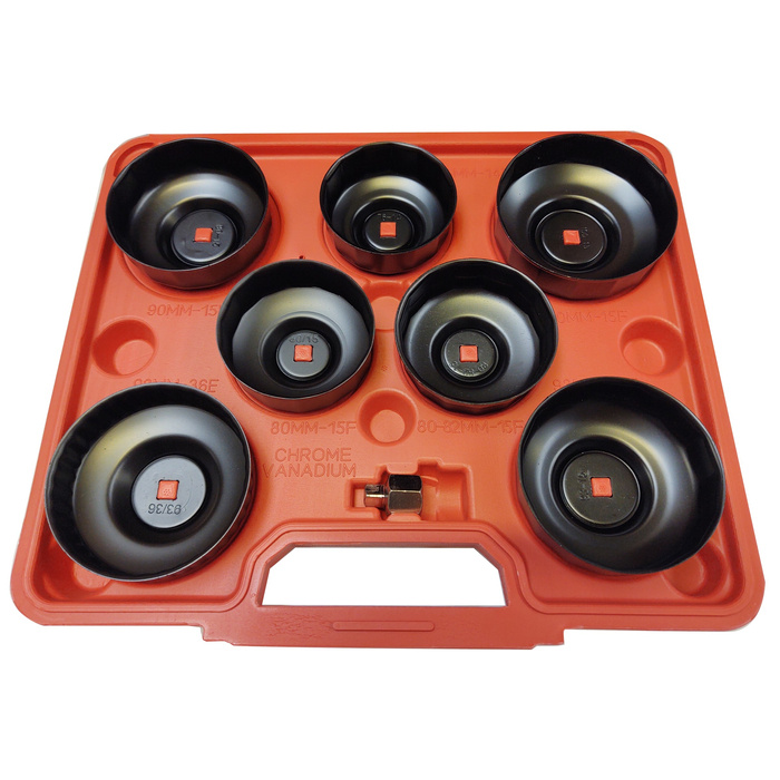 MAGMA 1075A Nástrčné hlavice klíče na olejový filtr výměna filtrů 1/2" 3/8" 