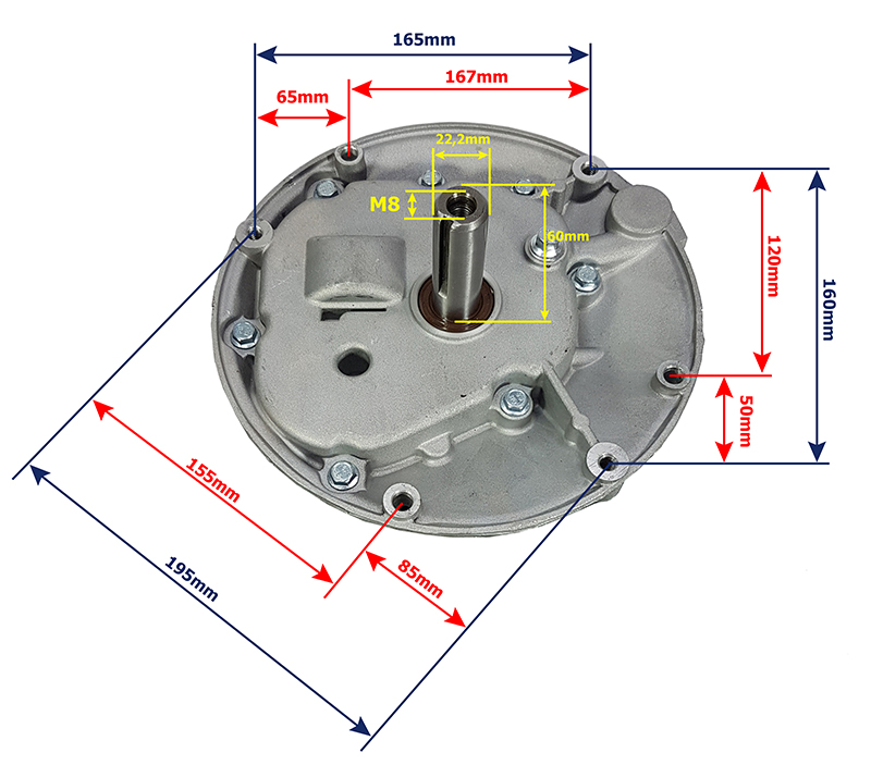 Marpol M79891 Benzínový motor 99cc 3,0HP 22,2mm/60mm 