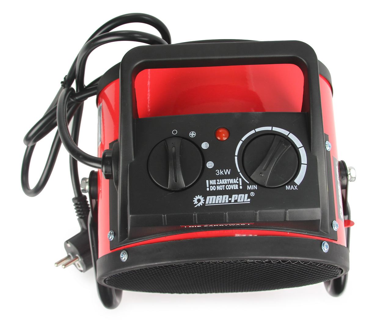 MAR-POL M80906 Elektrický ohřívač vzduchu topidlo přenosné 3kW ohřívání 230V PTC