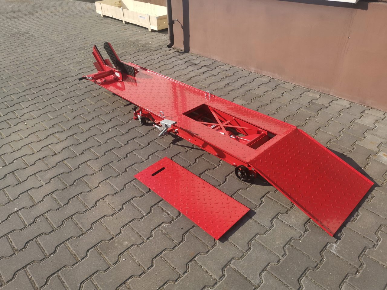 MAR-POL M80105L Plošinový zvedák pro motocykly motorku motocyklový stojan 450kg