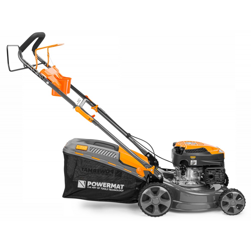 Powermat PM-KSS-5S 3700W Motorová sekačka benzínová na trávu, 4 taktní 5HP s pojezdem