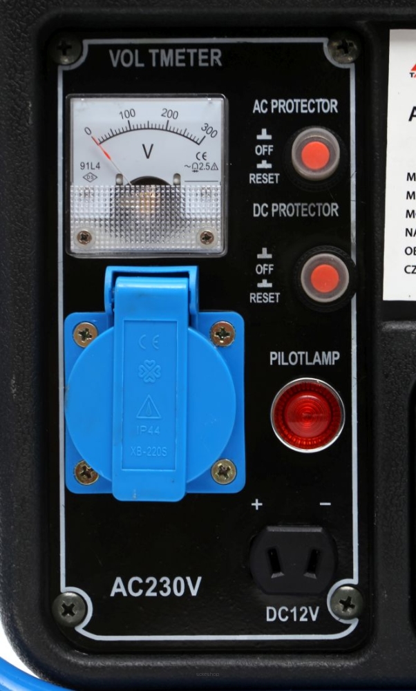 A240 Tagred TA980 Jednofázová benzinová elektrocentrála 1250W 12V 230V + olej