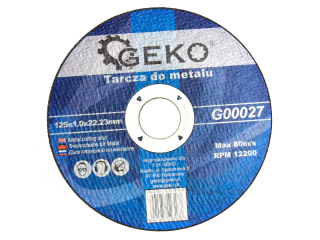 GEKO G00027 Kotouč na kov 125 x 1 x 22,23mm 10ks