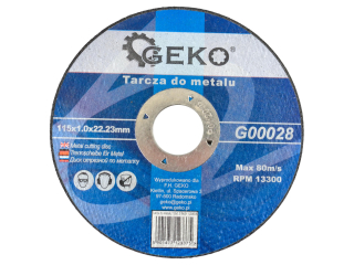 GEKO G00028 Kotouč na kov 1 kus 115 x 1 x 22,23mm 10ks