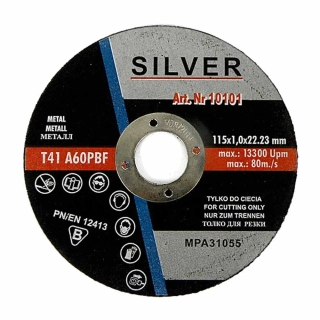 Silver 10101 Kotouč na kov 115x1x 22,23mm 5ks 