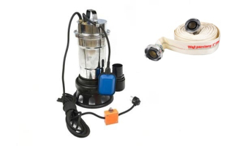 GEKO G81426 550W Ponorné kalové čerpadlo s plovákem drtič tepelný spínač + hadice 2"