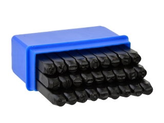 GEKO G01808 Raznice písmen, razič 4mm 27ks razidla písmenková na kov, plech