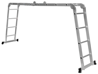 GEKO G02440 Multifunkční kloubový žebřík 3,7m štafle