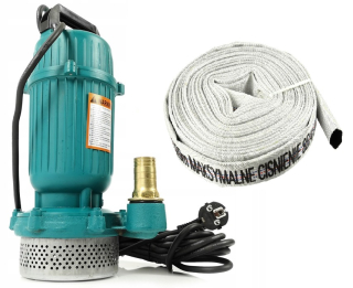 MAR-POL M79910 550W Čerpadlo ponorné na vodu QDX1.5-16-0.37 + požární hadice 20m 1"