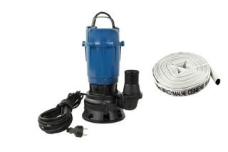 GEKO G81424 550W Ponorné kalové čerpadlo s drtičem WQD10-8-0,55  + požární hadice 30m 2"