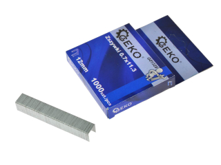 GEKO G01328 Spony do sešívačky svorky sponky 0,7x11,3 12mm 1000ks 