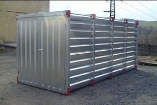 Kovobel Skladovací skladový kontejner 600x220cm sklad s dřevěnou podlahou