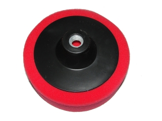 MAR-POL M07912 Leštící kotouč, houba, molitanový, pěnový 150mm, 50mm červený