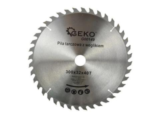 GEKO G00149 Pílový kotouč na dřevo pro řezání dřeva 300mm 32mm 40T