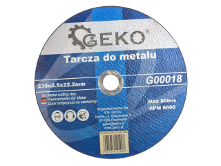 GEKO G00018 Řezný kotouč na kov 230mm plech trubky 230x2,5x22,2mm 10kusů 