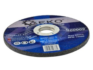 GEKO G00009 Brusný kotouč na kov broušení kovu 125mm 6x22,23mm 5kusů