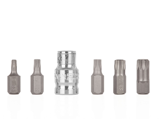 GEKO G10042 6-dílná sada šroubovacích bitů SPLINE M5-M12