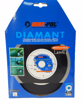 MAR-POL M08748 Kotouč řezný diamantový 180x25,4x8mm, hladký