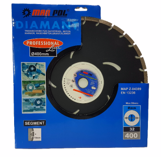 MAR-POL M08740 Kotouč diamantový segmentový 400x32x10mm
