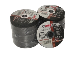 MAR-POL M08114  Kotouč na kov, plech, železo 125mm 1,0x22,2mm sada 25ks 