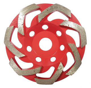 MAR-POL M08795 Brusný diamantový kotouč na beton 125mm, 5,0x22,2mm L-vzor