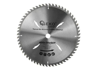 GEKO G78157 Vidiový kotouč na dřevo pro řezaní 400mm 30mm 60T pro pílu