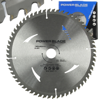 MAR-POL M09059 Kotouč pilový vidiový, 185mm 60T 20mm POWER BLADE 