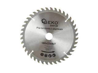 GEKO G00130 Vidiový kotouč na dřevo 180mm 22mm 40T