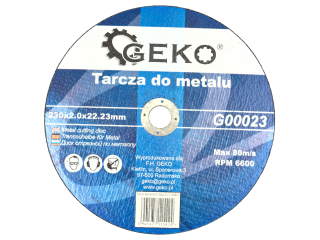 GEKO G00023 Řezný kotouč na kov plech trubky 230x2,0x22,23mm 10kusů 