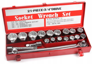 MAR-POL M58250 Nástrčné kľúče GOLA SADA 3/4" 21ks 19-50mm