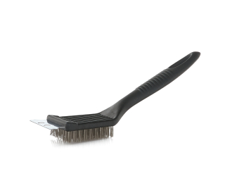 GEKO G80508 Drátěný kartáč se škrabkou 2v1 - pro čištění grilu, dráťák 