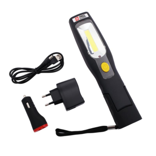 IRMA LHL46 Akumulátorová svítilna, svítidlo, baterka, dílenská lampa 3W COB + 6LED