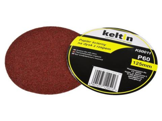 GEKO K00011 Brusný papír se suchým zipem pro brusku 125mm P60 SADA 100ks