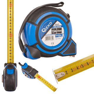 GEKO G01457 Svinovací metr měřítko 7.5m x 25mm měřící páska obojstranný
