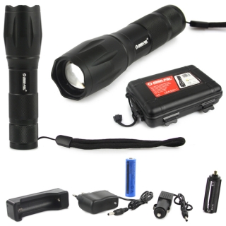 MAR-POL M82724 Akumulátorová svítilna ZOOM baterka LED XML-T6