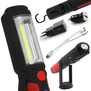 MAR-POL M82726 Akumulátorová svítilna, svítidlo, baterka, lampa LED 3W BJC 