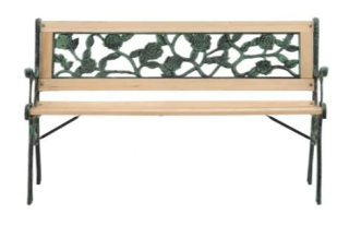 Elegantní zahradní lavička lavice ROSE 122x56x74cm