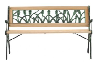 Elegantní zahradní lavička lavice TULIPÁN 122x56x74cm 