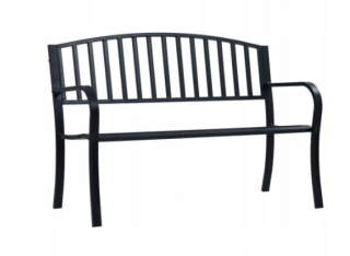 Ocelová zahradní lavička lavice 125x53x82 cm