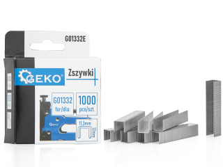 GEKO G01332E Spony do sešívačky sponkovačky 1,2x11,3mm 12mm 1000ks