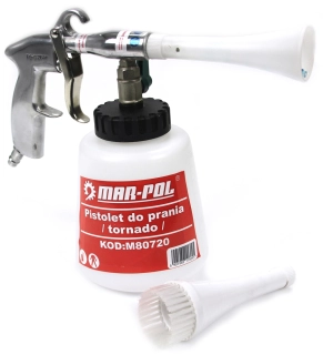 MAR-POL M80720 Pneumatická čistící stříkací pistole 1L mycí 1000ml Tornado